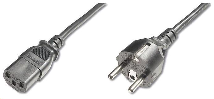 PREMIUMCORD Kabel napájecí 230V/10A, rovná vidlice,  2m