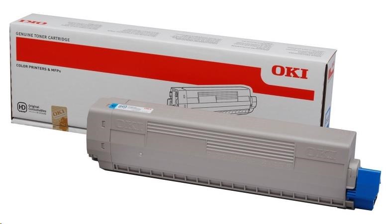 OKI Cyan toner do C822 (7 300 stránek)