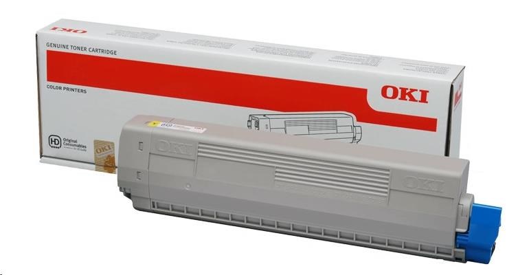 OKI Žlutý toner do C822 (7 300 stránek)