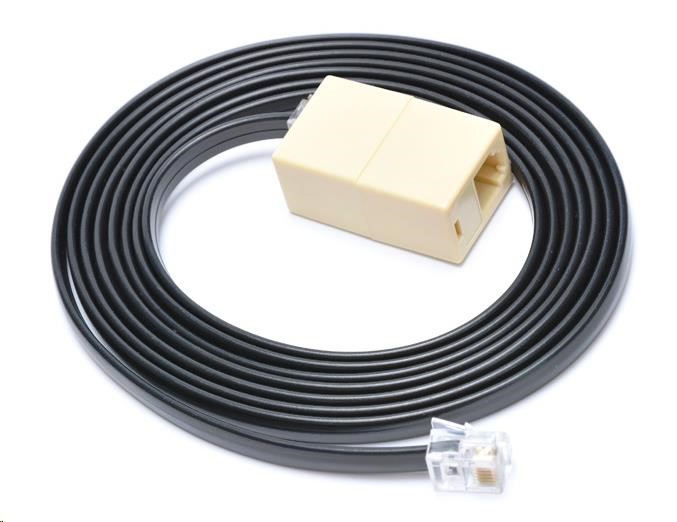 Virtuos prodlužovací kabel 6P6C-24V pro pokladní zásuvky,2m,černý
