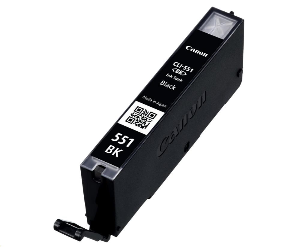Canon CARTRIDGE CLI-551BK černá pro Pixma iP, Pixma iX, Pixma MG a Pixma MX 6850, 725x, 925, 8750 (376 str.)