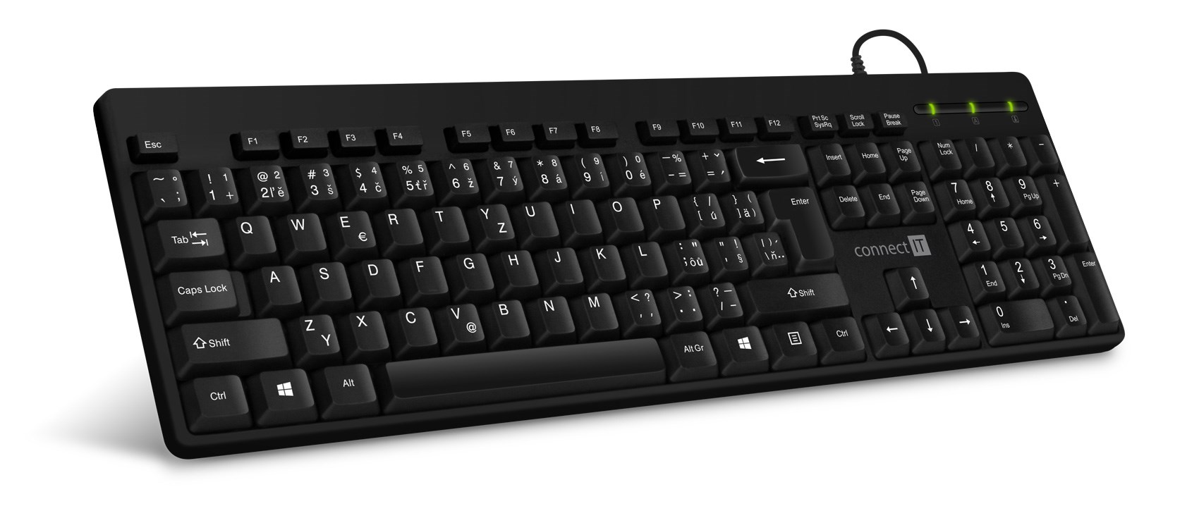 CONNECT IT Klávesnice CI-58 standard, USB, černá