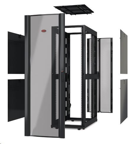 APC NetShelter SX 48U 600mm Wide x 1070mm Deep Enclosure Without Sides Without Doors, Black