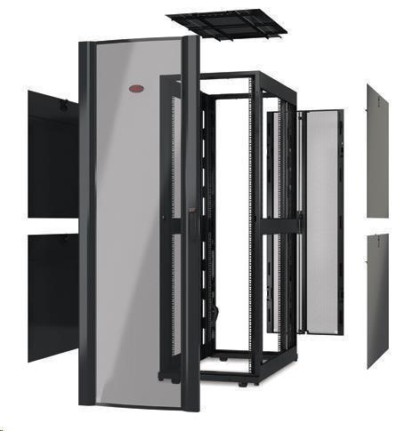 APC NetShelter SX 48U 600mm Wide x 1200mm Deep Enclosure Without Sides Without Doors, Black
