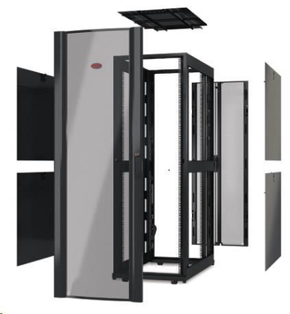APC NetShelter SX 48U 750mm Wide x 1200mm Deep Enclosure Without Sides, Without Doors, Black