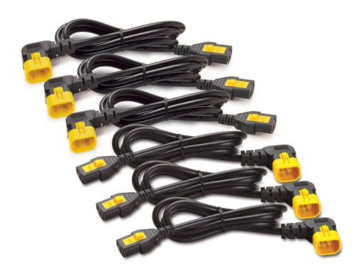 APC Power Cord Kit (6 ks), Locking, C19 to C20, (90°), 1.2m