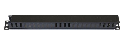 EUROCASE panel 1U na kabely GA-27, plastový, pro rozvaděče