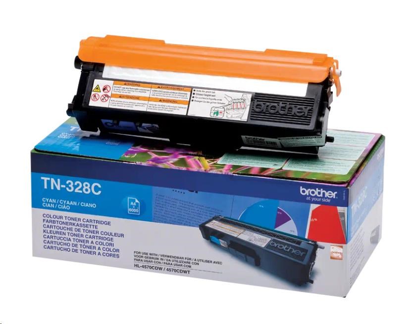 BROTHER Toner TN-328C azurový pro HL4570CDW