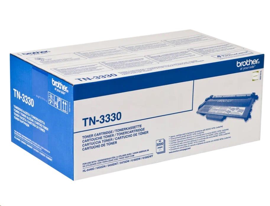 BROTHER Toner TN-3330 pro HL5440D, HL5450DN, Hl5470DW, HL6180DW,MFC-8950DW   - 3000stran