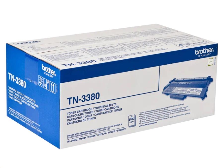 BROTHER Toner TN-3380 pro HL5440D, HL5450DN, Hl5470DW, HL6180DW,MFC-8950DW  - 8000stran