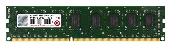 TRANSCEND DIMM DDR3 4GB 1600MHz 256Mx8 CL11 JetRam™