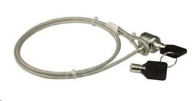 PREMIUMCORD Bezpečnostní zámek na NTB 1,8m Kensington Lock (na klíč, ocelové lanko)