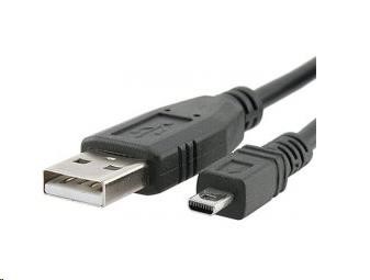 PREMIUMCORD Kabel USB 2.0 A-B mini, 8pinů, 2m Sanyo, Panasonic LUMIX