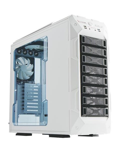 IN WIN skříň Grone White/Black, Midi Tower, bez zdroje