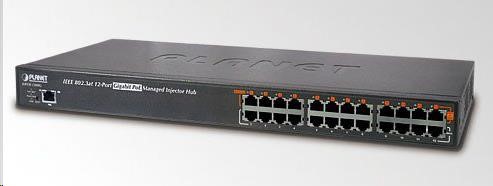 Planet HPOE-1200G, PoE Injektor 12x 1000Base-T, PoE 340W (max.30W/port)