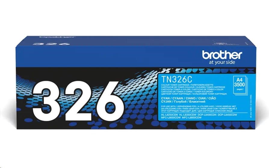BROTHER Toner TN-326C Laser Supplies - 3500stran - pro DCP-L8450CDW
