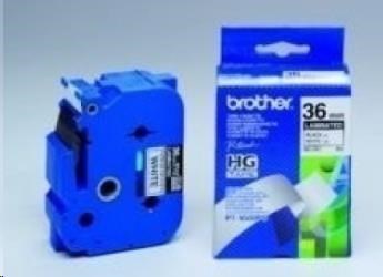 BROTHER HGE261V5 Labelling Supplies, 36mm Black/White (5 pcs Pack)  High Grade Tape