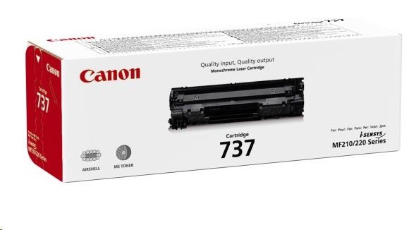 Canon TONER CRG-737 černý pro i-SENSYS LBP151dw, MF211, MF212w, MF216n, MF217w, MF226dn, MF229dw, MF231 (2 400 str.)