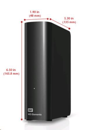 WD Elements Desktop 4TB, Externí HDD, USB 3.0, černá