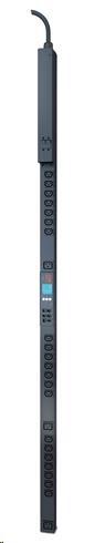 APC Rack PDU 2G, Metered-by-Outlet, ZeroU, 32A, 230V, (21)C13 & (3)C19, IEC-309 32A 2P+E 3m