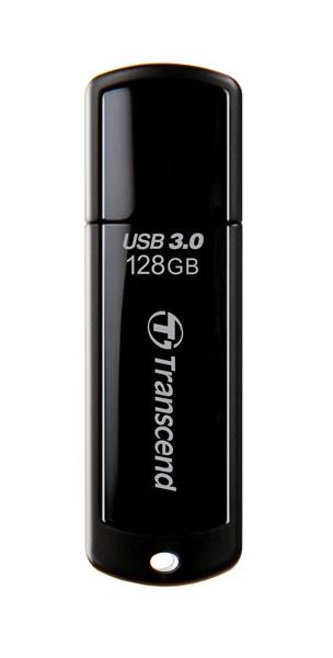 TRANSCEND Flash Disk 128GB JetFlash®700, USB 3.0 (R:90/W:40 MB/s) černá