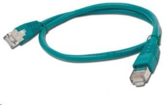 GEMBIRD kabel patchcord CAT6 stíněný FTP 0,5m, zelený
