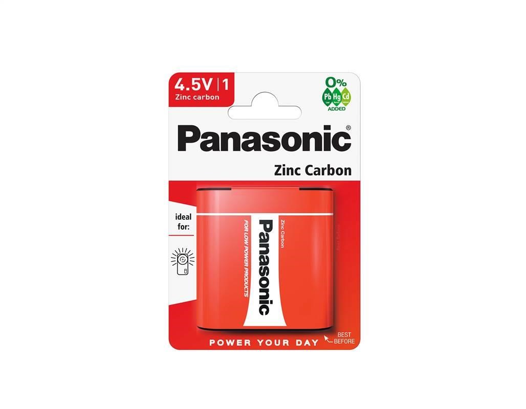 PANASONIC Zinkouhlíkové baterie Red Zinc 3R12RZ/1BP Plochá 4,5V (Blistr 1ks)