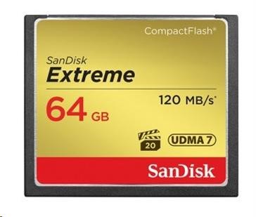 SanDisk Compact Flash 64GB Extreme (R:120/W:85 MB/s) UDMA7