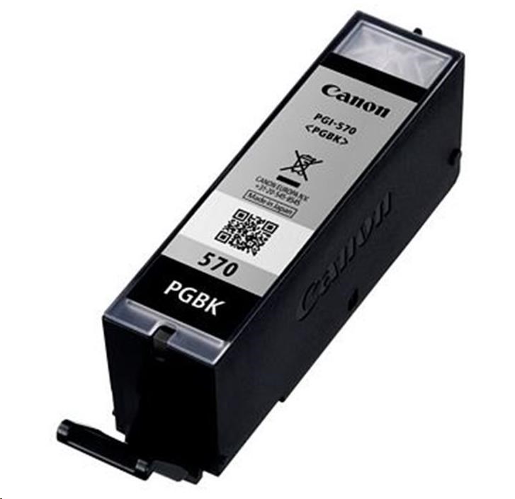 CANON CARTRIDGE PGI-570 PGBK pigmentová černá pro PIXMA MG 575x, MG685X, MG775x, TS505x, TS605x, TS805x,TS905x(300 str.)