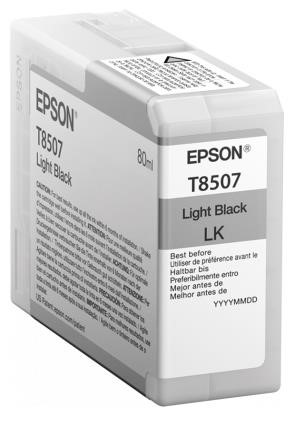 EPSON ink čer ULTRACHROME HD "Kosatka" - Light Black - T850700 (80 ml)