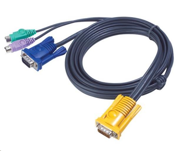 ATEN KVM sdružený kabel k CS-12xx, CS-231 PS/2, 6m