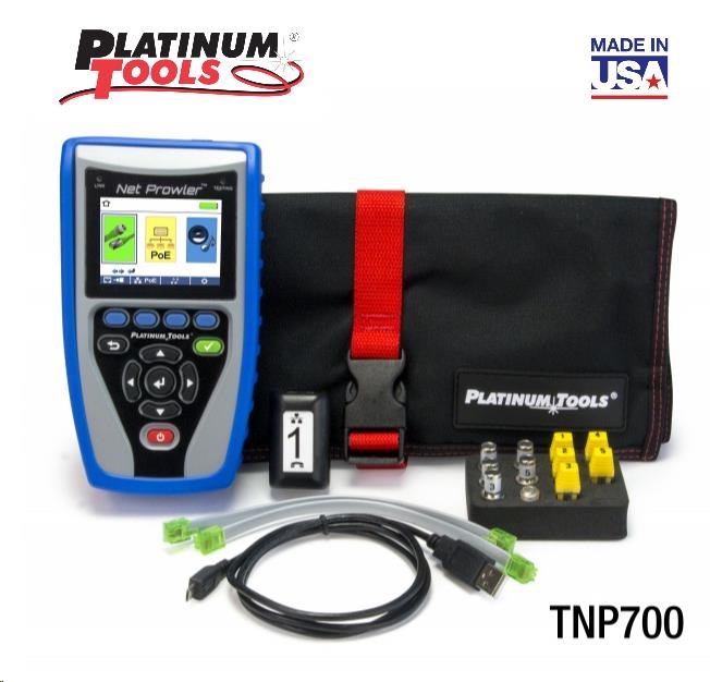 Platinum Tools NP700 (TNP700) - Net Prowler™ analyzátor datových sítí s aktivními testy, made in USA