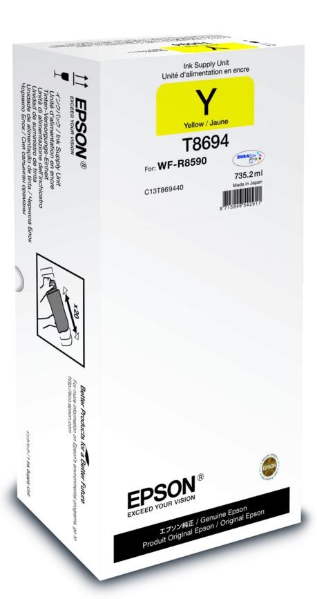 EPSON Ink bar Recharge XXL for A3 – 75.000str. Yellow 735,2 ml