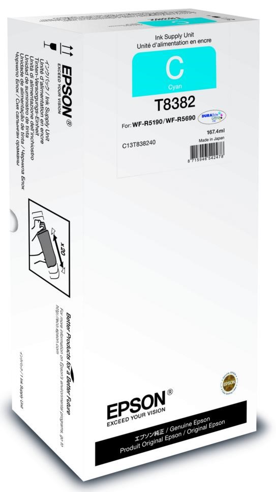 EPSON Ink bar Recharge XL for A4 – 20.000str. Cyan 167,4 ml (20.000 str.)