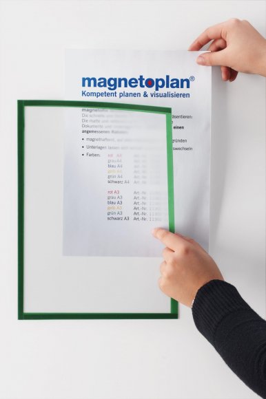 Magnetický rámeček Magnetofix A4 černá (5ks)