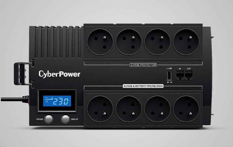 CyberPower BRICs Series II SOHO LCD UPS 1200VA/720W, české zásuvky