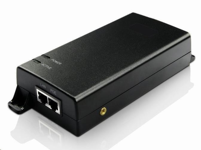 MaxLink PI60v2 PoE injektor - 802.3af/at/bt, 55V, 1.1A, 60W, 1Gbit, napájecí kabel