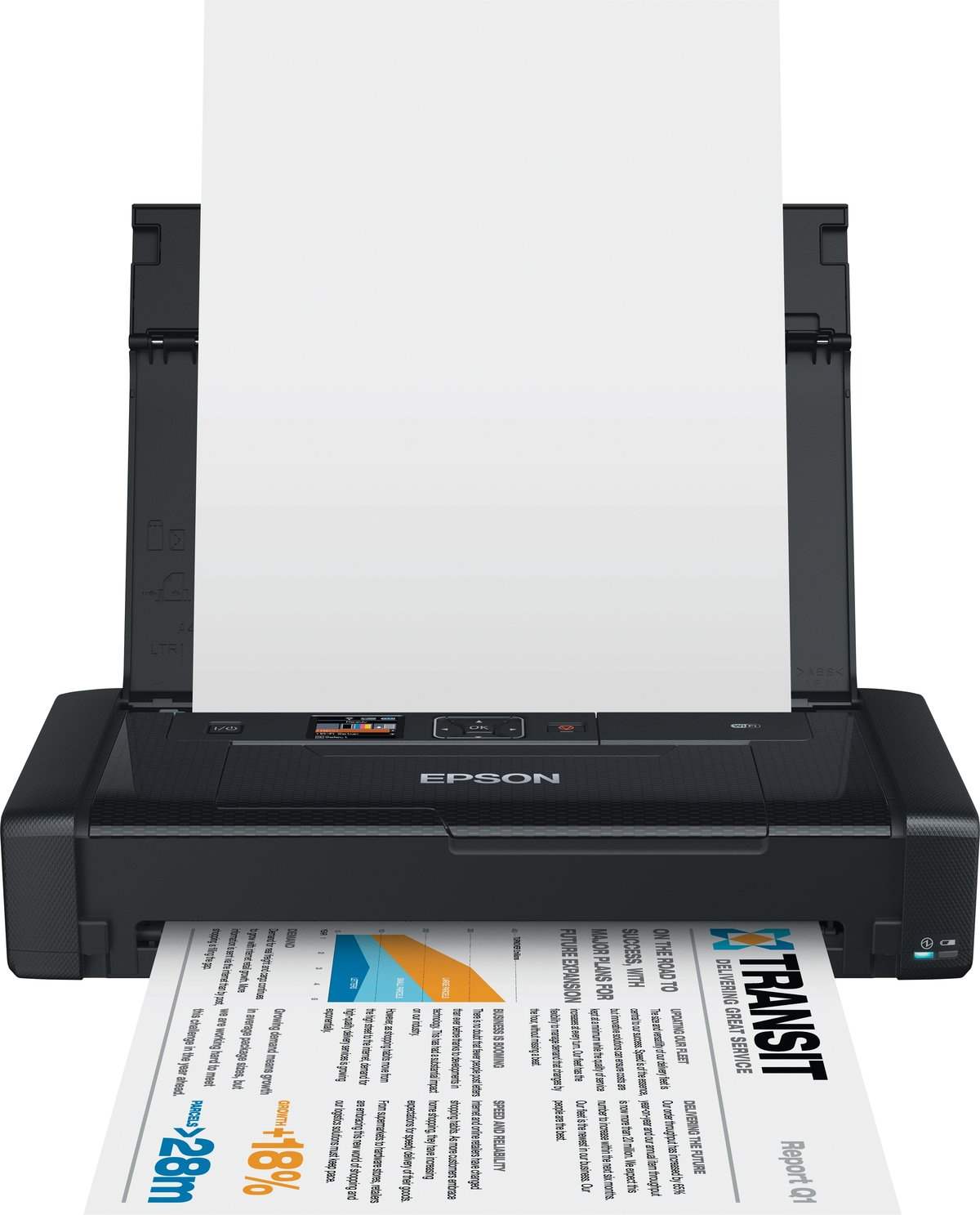 EPSON přenosná tiskárna ink WorkForce WF-100W MFZ, A4, 14ppm, USB, WiFi, BT, vestavěný akumulátor
