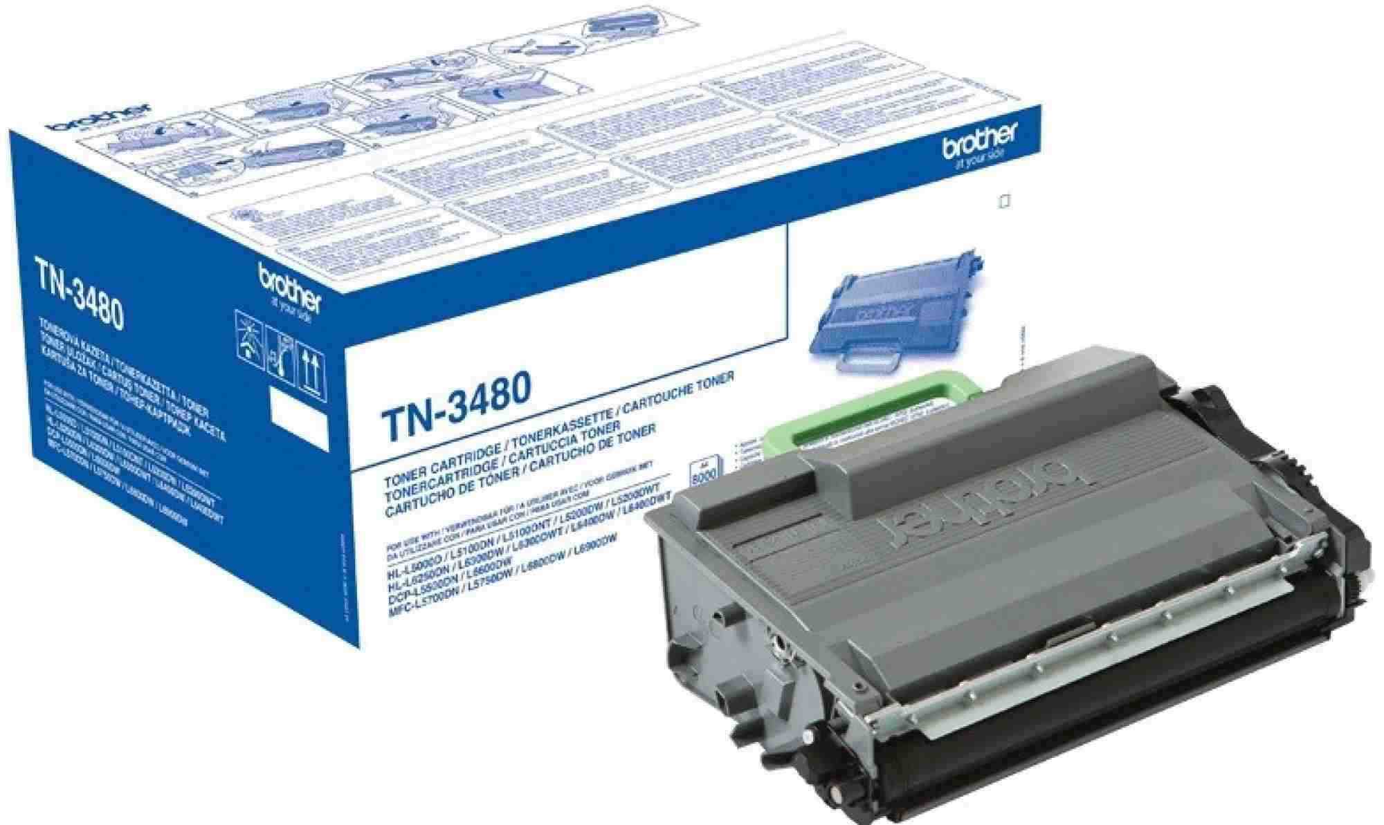 BROTHER Toner TN-3480 ( HL-L5xxx,HL-L6xxx, DCP/MFC-L5xxx, DCP/MFC-L6xxx, 8 000 str. A4)