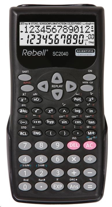 REBELL kalkulačka - SC 2040 BK - černá