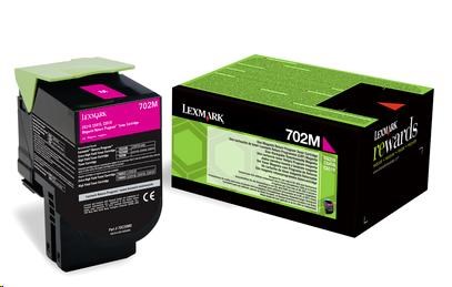 LEXMARK Magenta toner 702M pro CS310/410/510 z programu Lexmark Return (1 000 stran)