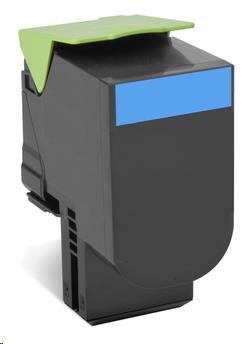 LEXMARK 802HC Cyan toner pro CX410/510 z programu Lexmark Return (3 000 stran)