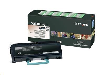 LEXMARK černý toner pro X264, X363, X364 z programu Lexmark Return (9 000 stran)