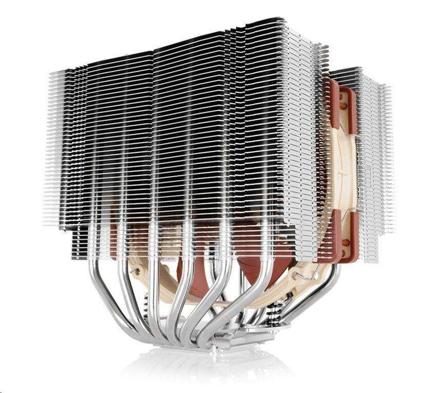 NOCTUA Chladič CPU NH-D15S, 1x 140mm, LGA1851, AM5, hnědá/stříbrná