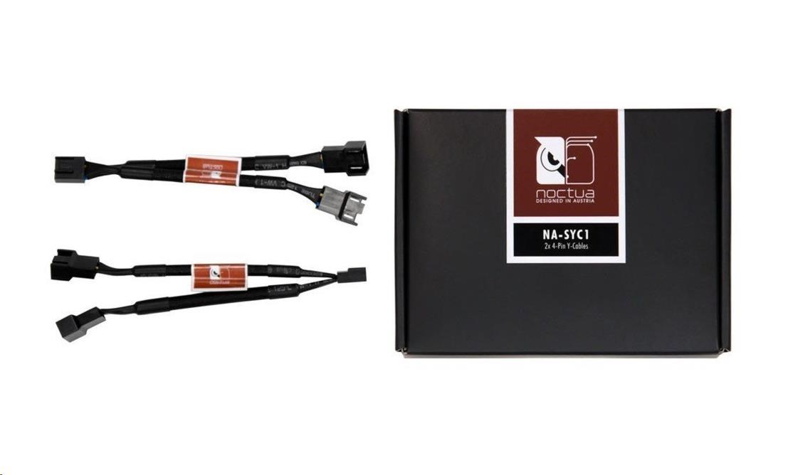 NOCTUA Rozdrojka NA-SYC1, 2x, 4-pin ventilátor, černá
