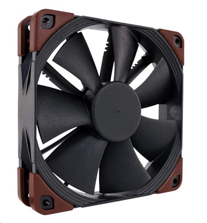 NOCTUA Ventilátor NF-F12 iPPC-2000 IP67, 120mm, černá/hnědá