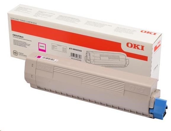 OKI Magenta toner do C833/C843 (10 000 stránek)