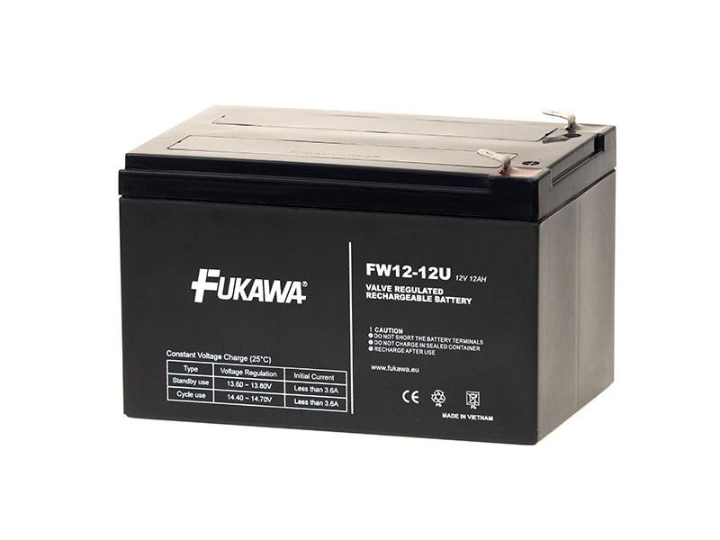 Baterie - FUKAWA FW 12-12 U (12V/12Ah - Faston 250), životnost 5let