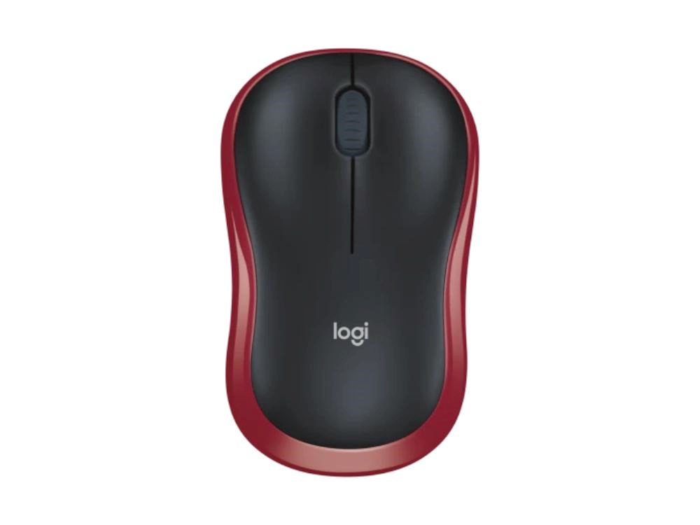 Logitech Wireless Mouse M185, red