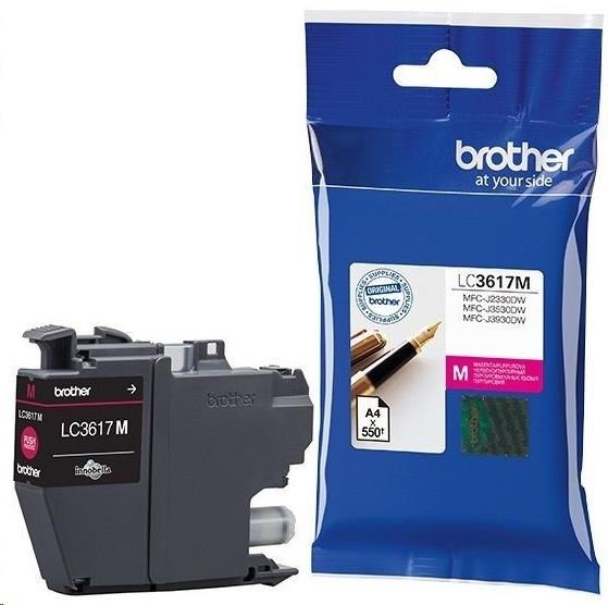 BROTHER INK LC-3617M purpurový, magenta - 550stran, J2330, J3530, J3930